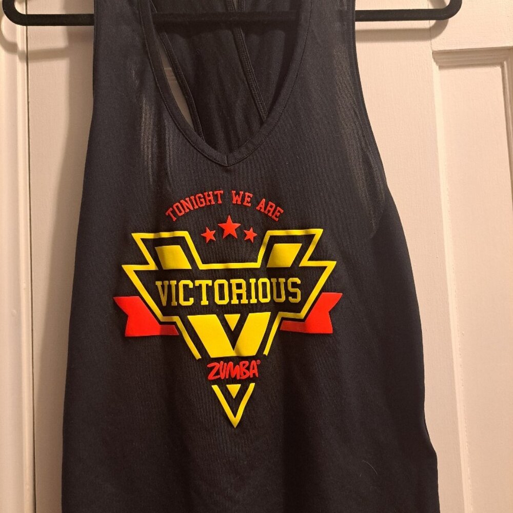 Zumba Tank Top Size Sm/Med Black
